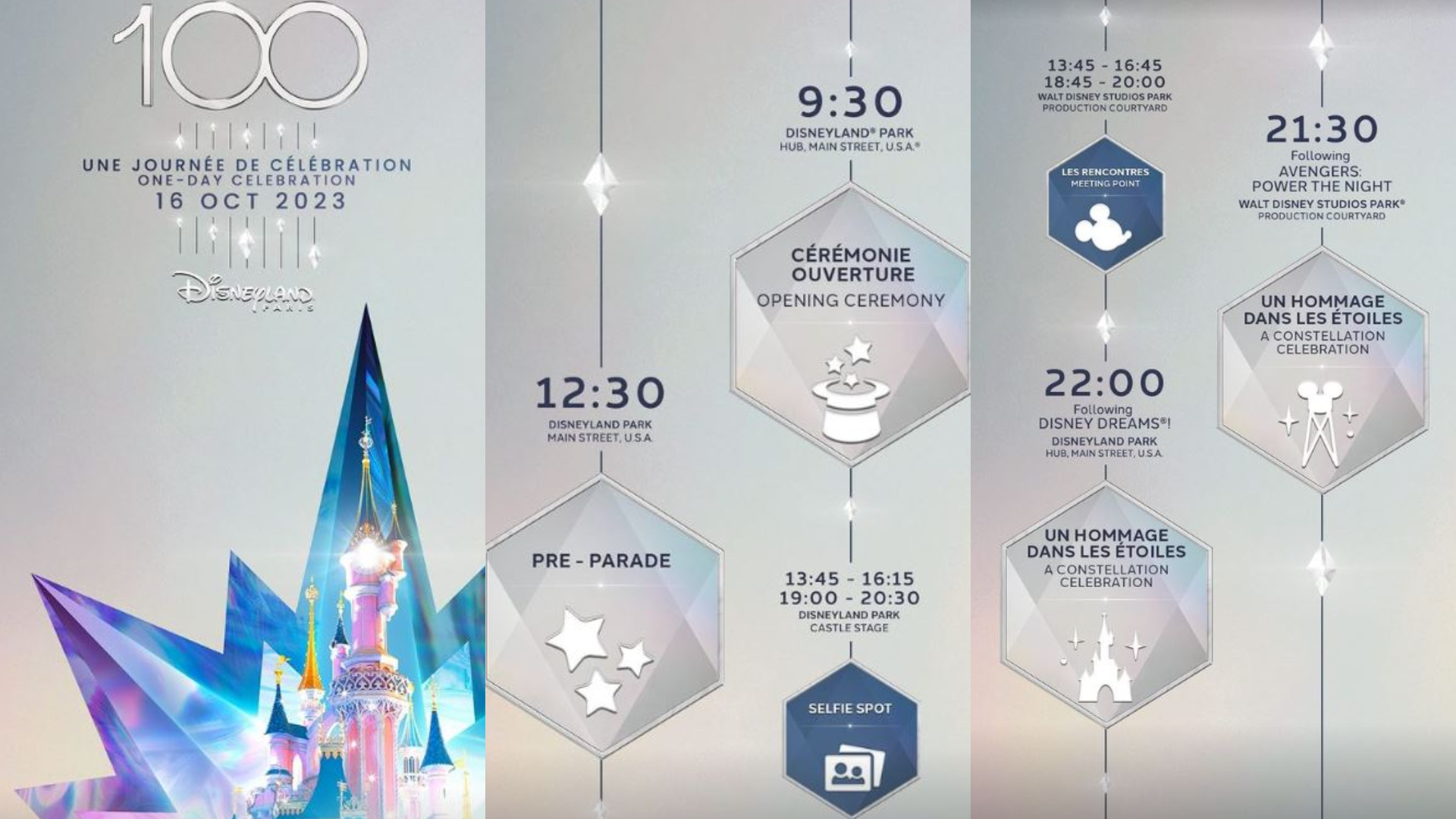 Disney 100: The Full Schedule for October 16th at Disneyland Paris - Magic  Dream News